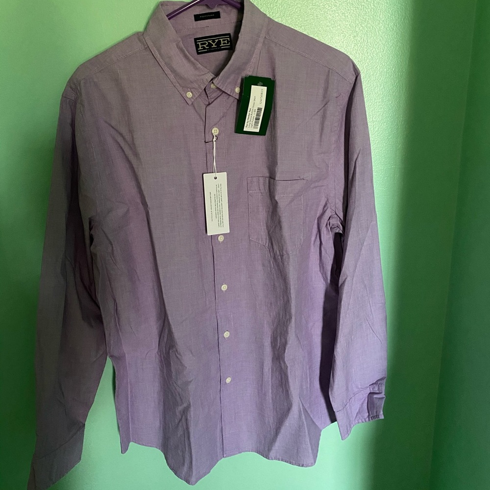 Long sleeve purple button down (men’s)